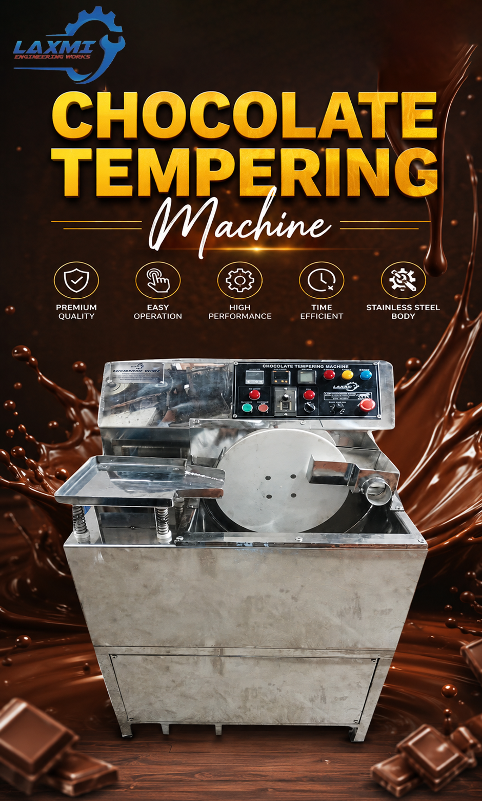 Laxmi Engineering Chocolate Tempering Machine